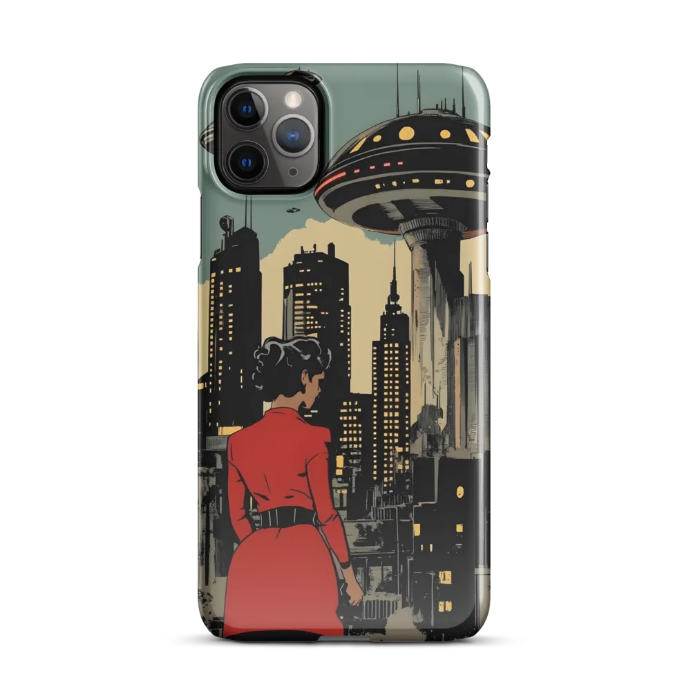 Envisioning Tomorrow: A Retro Futuristic Landscape | Phone Case |  11 Pro Max | Snap Case | Glossy