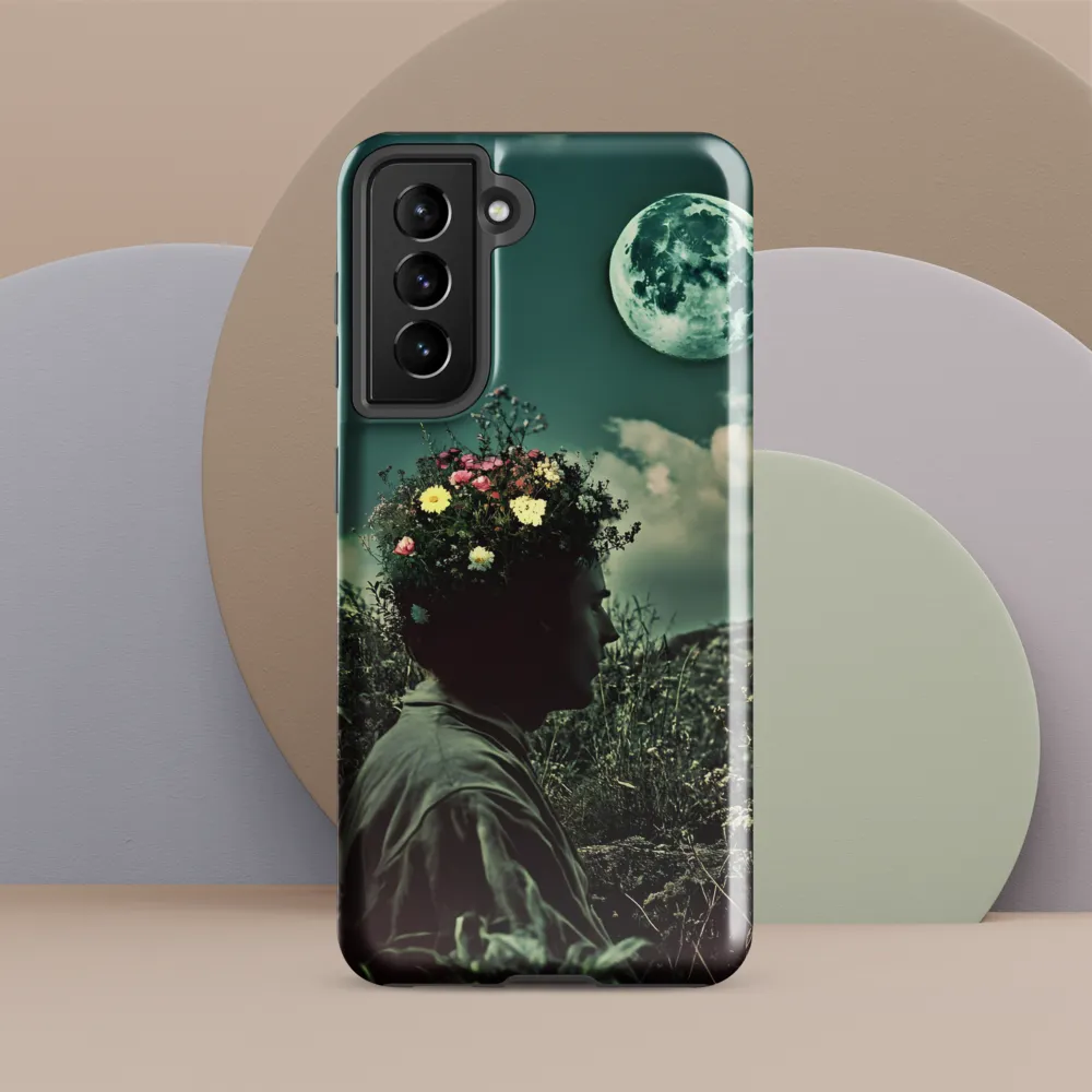 Moonlit Blossom | Phone Case |  S21 | Tough Case | Glossy