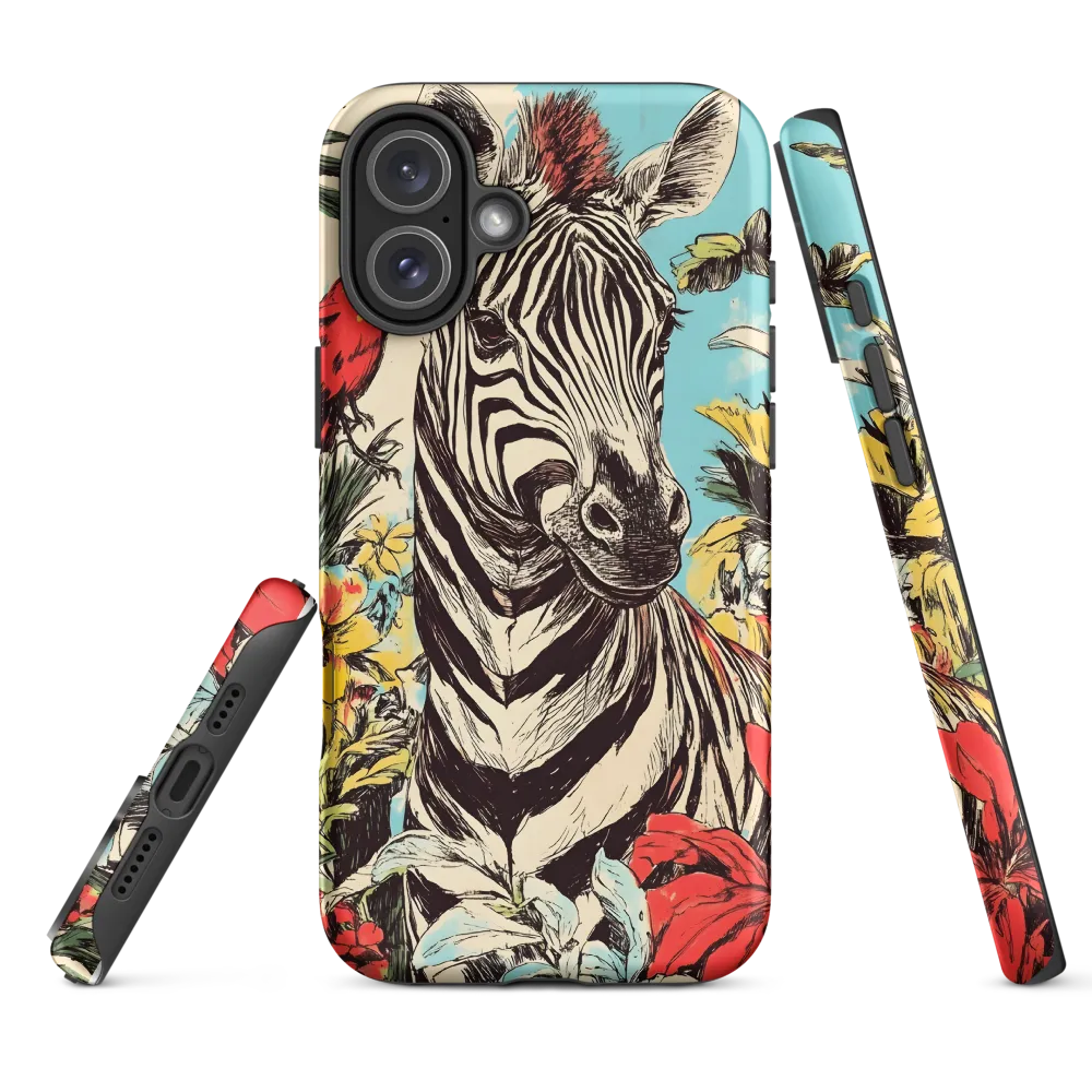 Zebra in Tropical Reverie