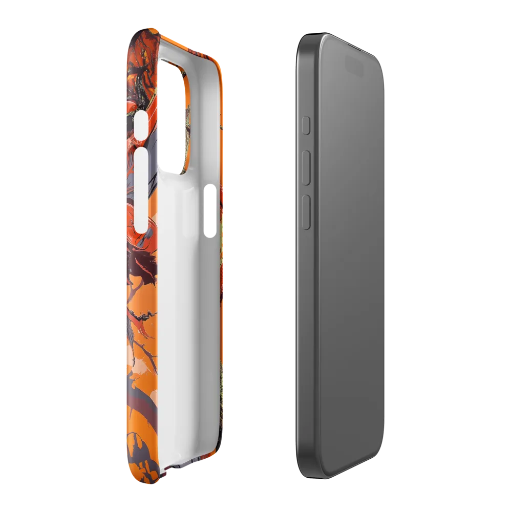 Life in Motion: An Abstract Tree | Phone Case |  15 Pro | Snap Case | Glossy
