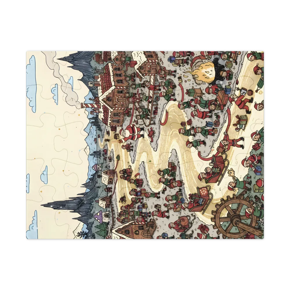 Santa's Workshop 
 Jigsaw Puzzle in Tin Box