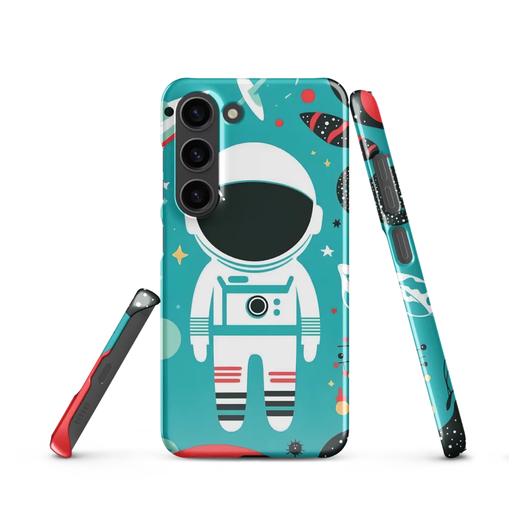 Whimsical Astronaut in Cosmic Wonderland
