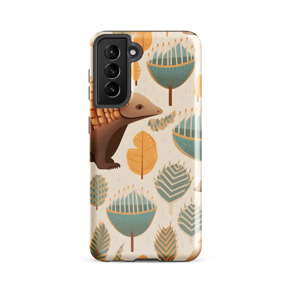 Pangolins in a Whimsical Habitat