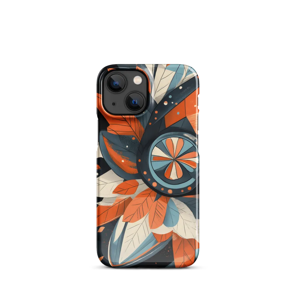 Floral Symphony in Orange and Teal