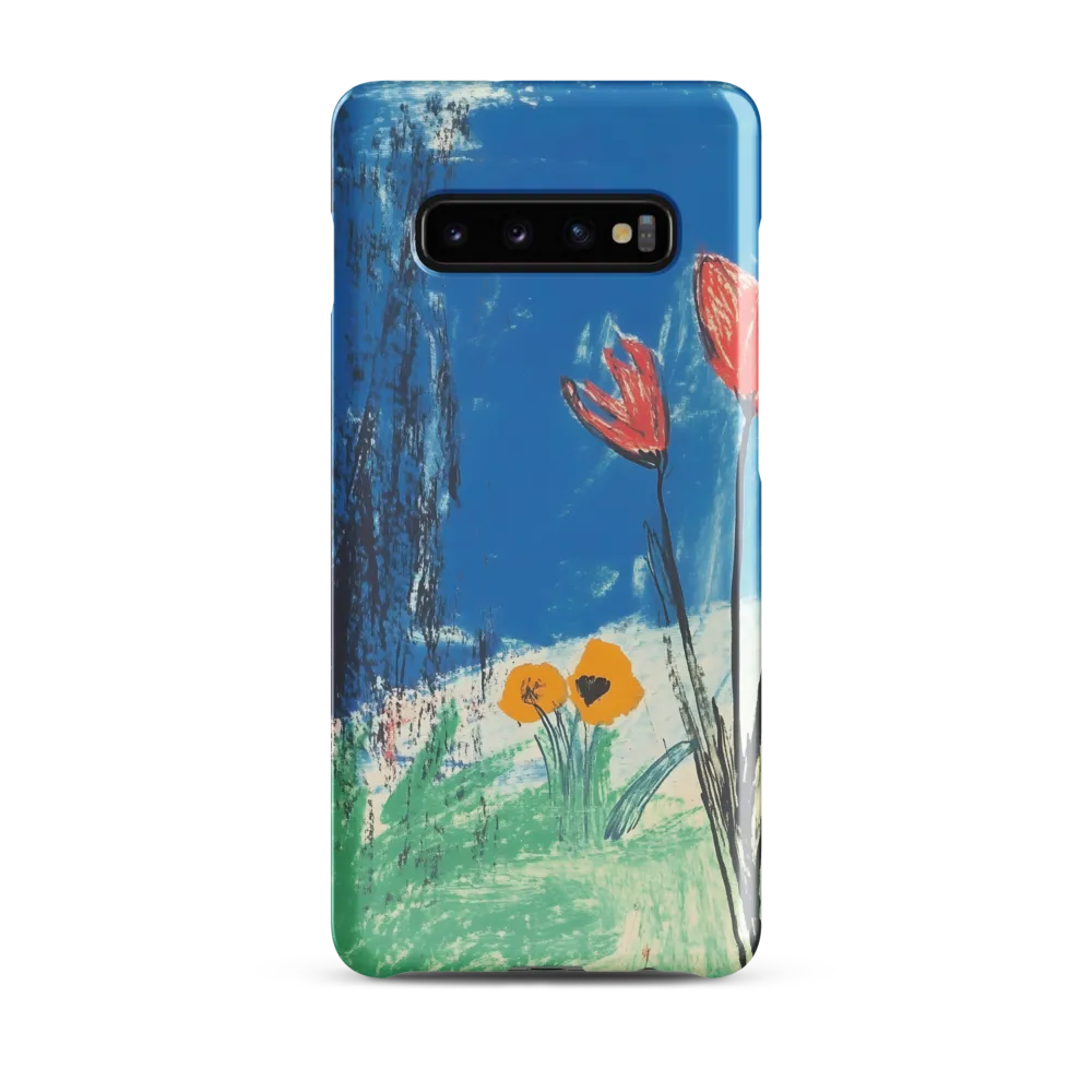 Joyful Blossoms in Blue | Phone Case |  S10 Plus | Snap Case | Glossy