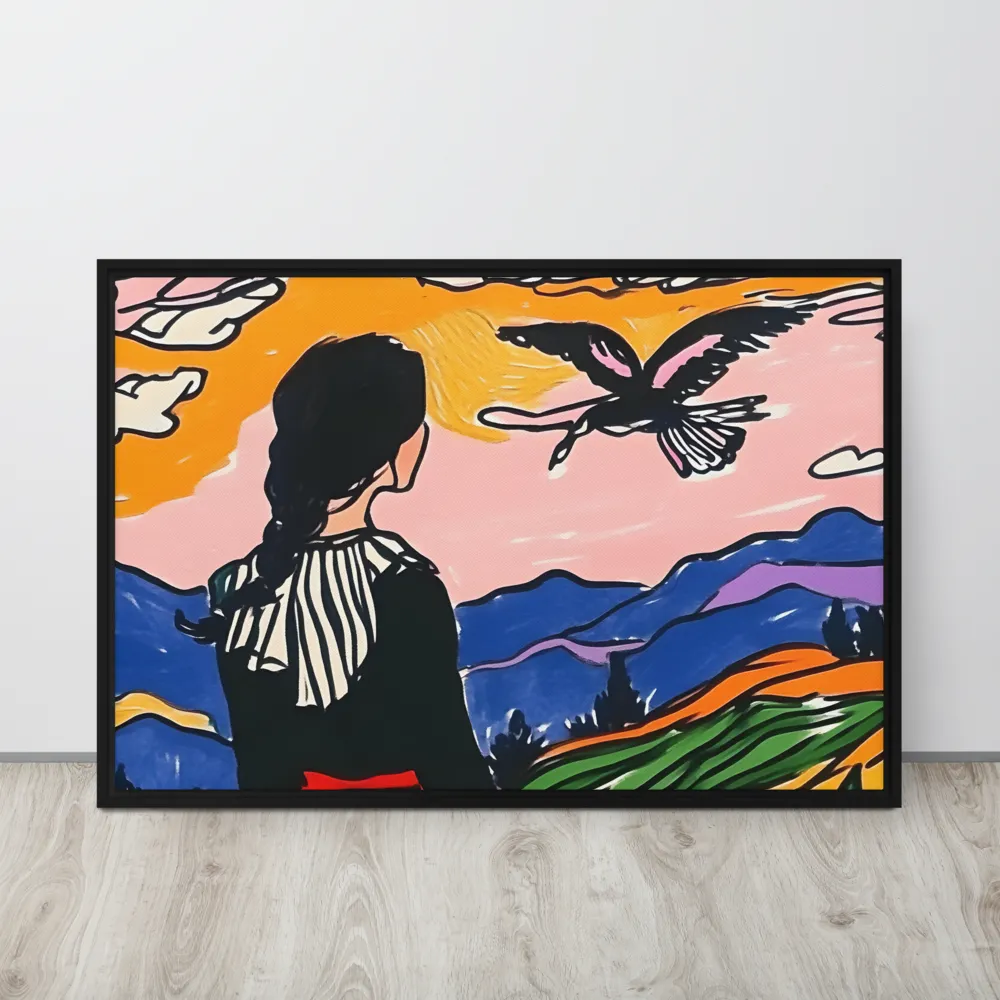 A Journey into Freedom | Canvas with Black Frame | 24″×36″