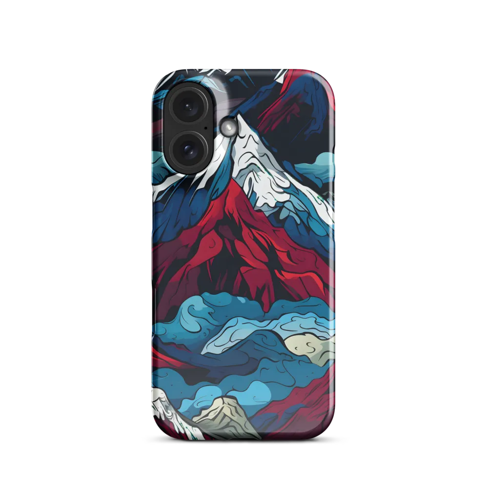 Mountain Majesty: An Abstract Voyage | Phone Case |  16 | Snap Case | Glossy