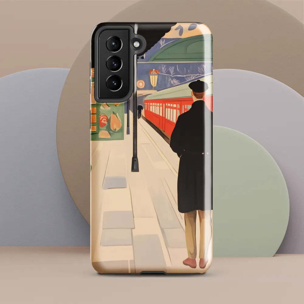A Moment at the Station | Phone Case |  S21 Plus | Tough Case | Glossy