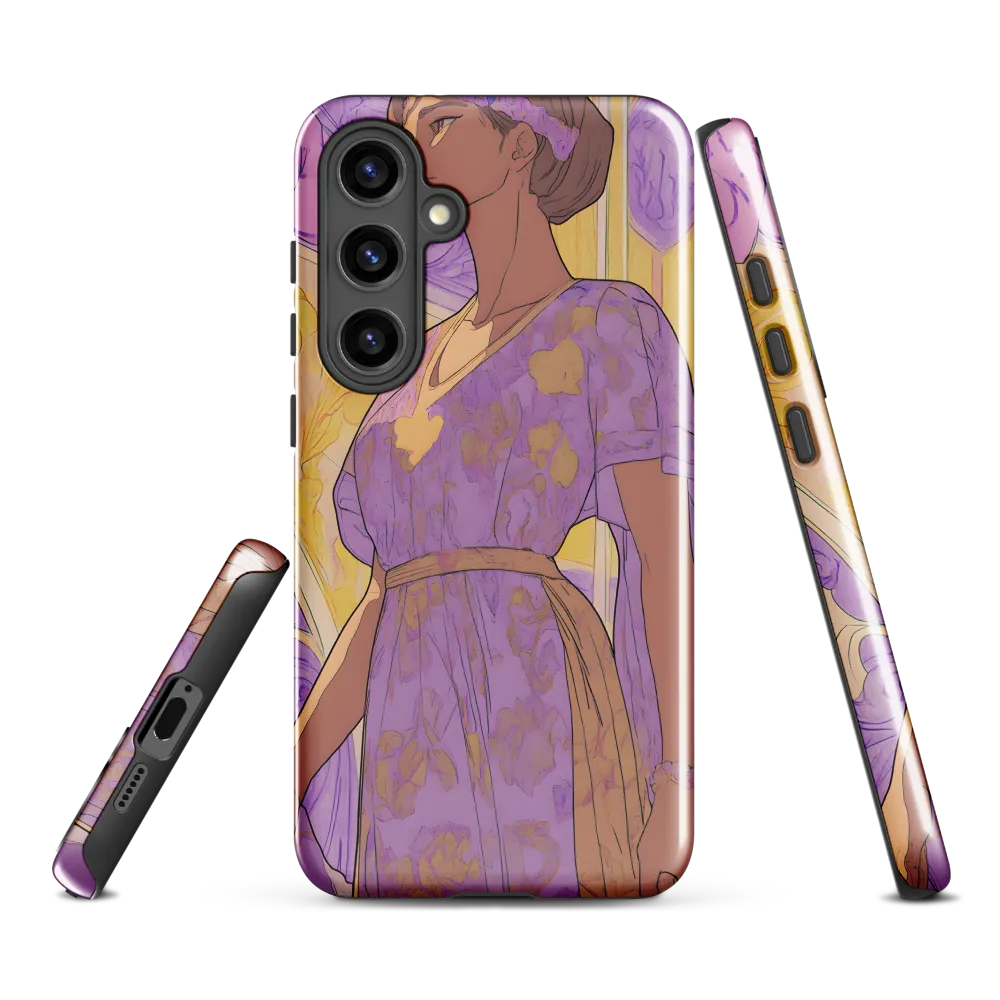 Elegance in Floral Harmony | Phone Case |  S24 Plus | Tough Case | Glossy