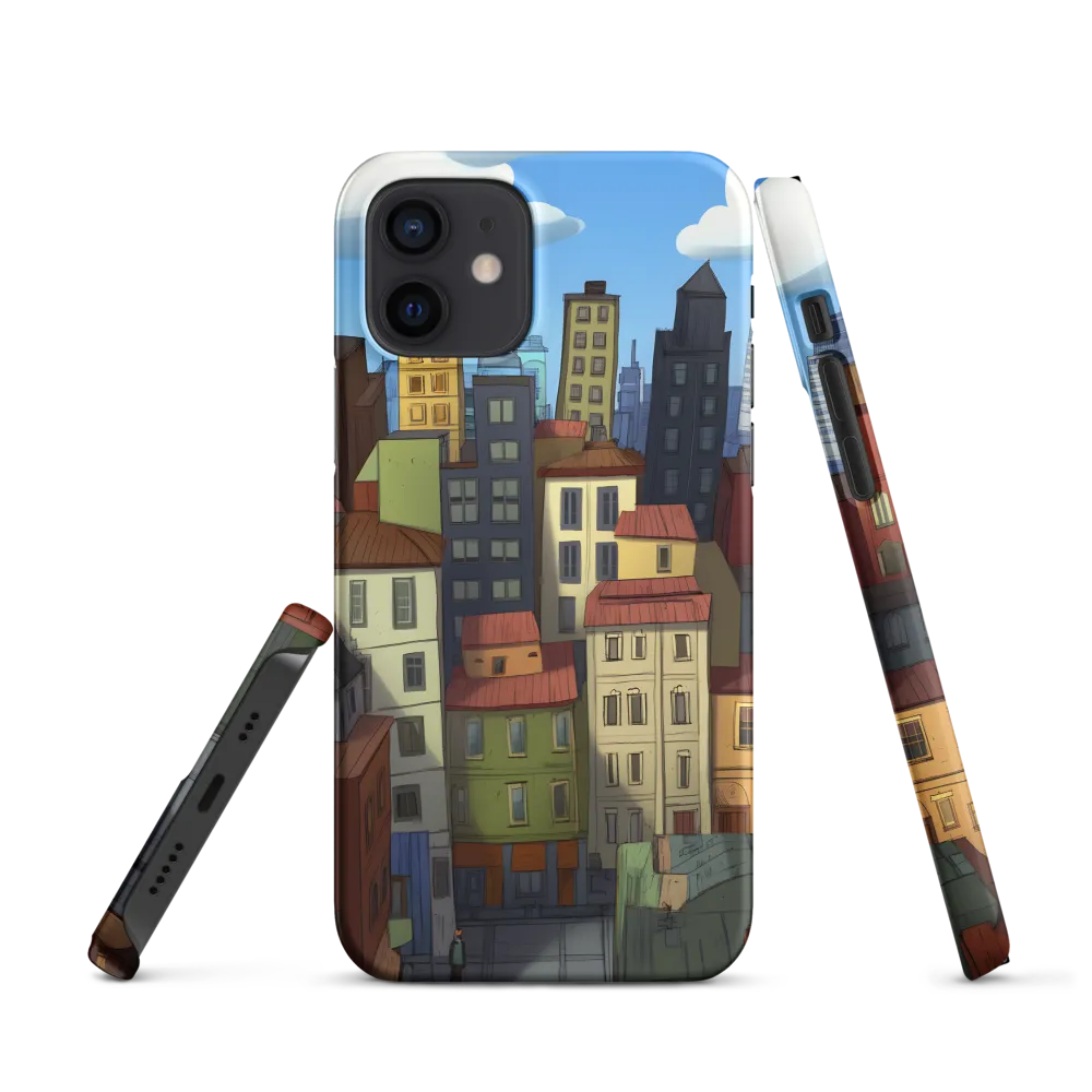 Urban Symphony: A Colorful Cityscape | Phone Case |  12 | Snap Case | Matte