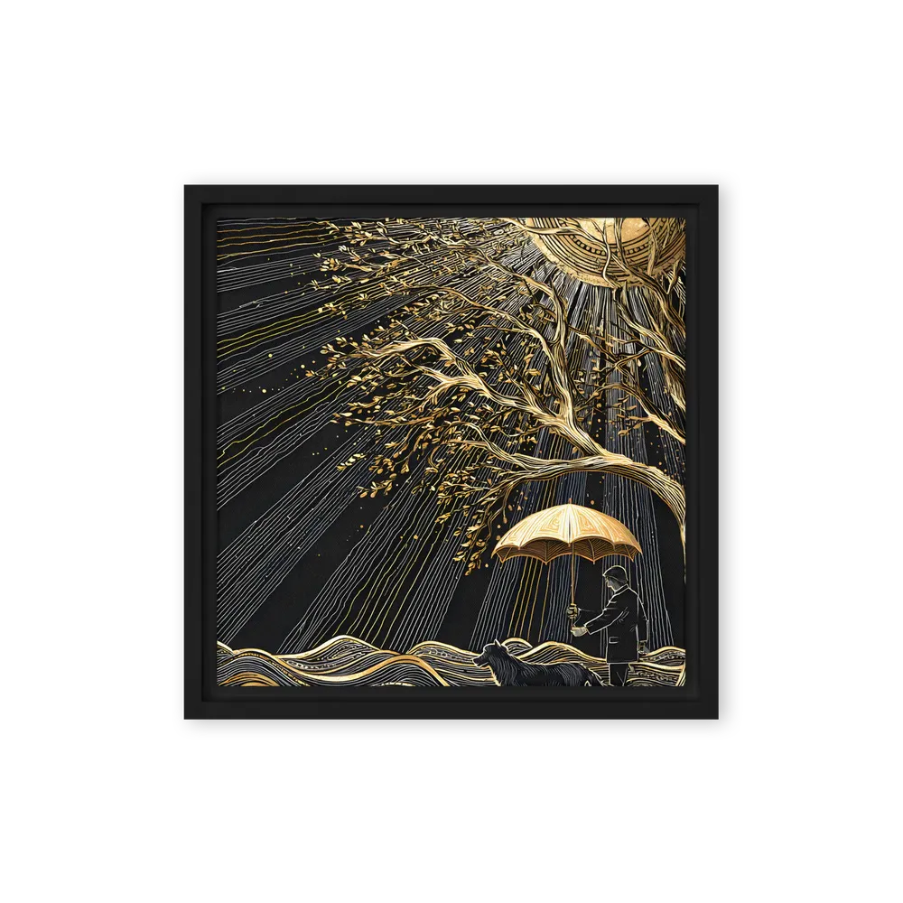 Under the Golden Sun 
 Canvas with Black Frame | 12″x 12″