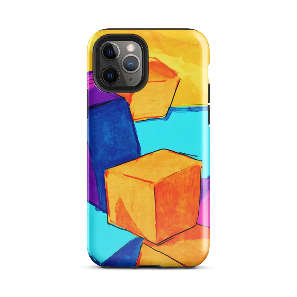 Playful Cubes in Vibrant Harmony