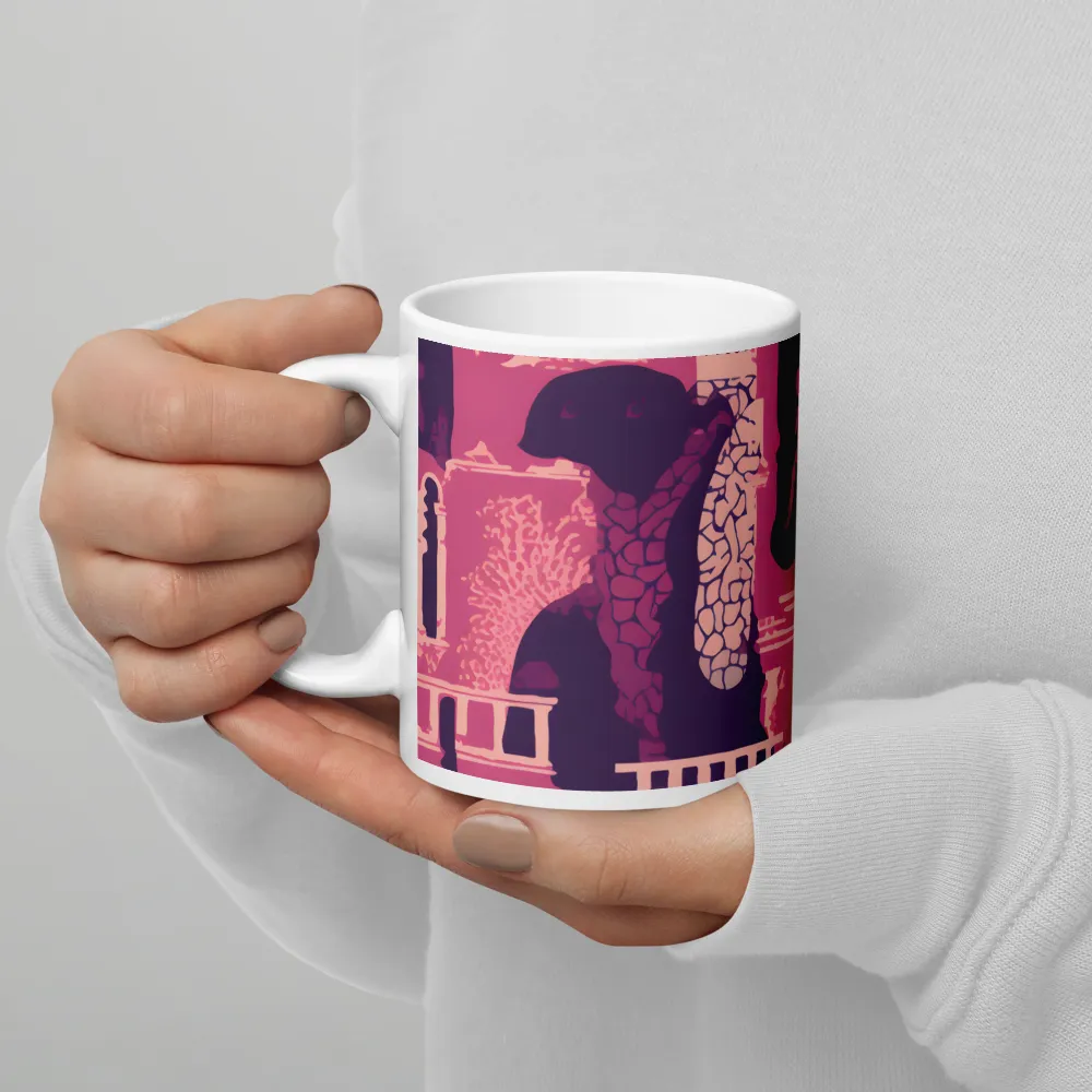 Whimsical Interplay of Figures and Architecture | Mugs | Multiple Sizes & Colors