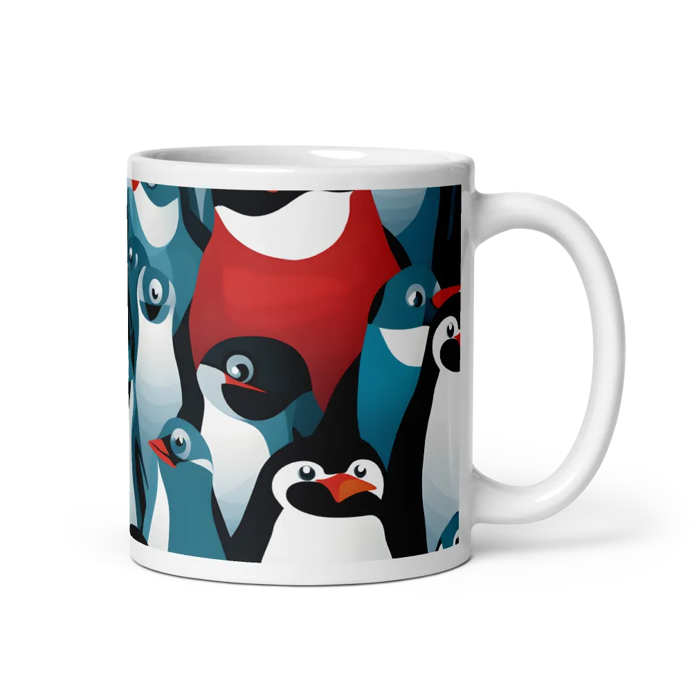 Penguin Parade | Mug with White inside | 11 oz