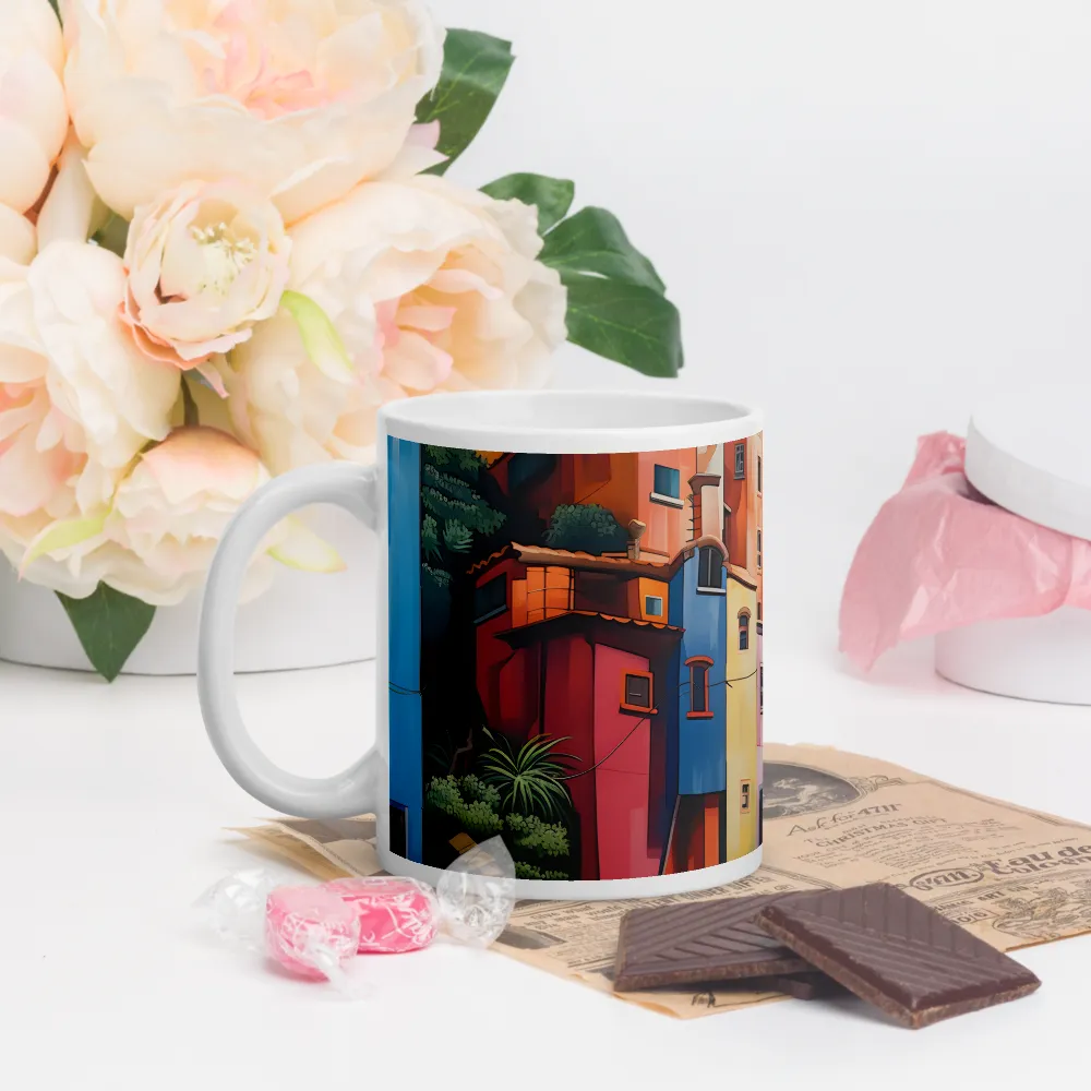 Whimsical Heights: A Vibrant Cityscape | Mugs | Multiple Sizes & Colors