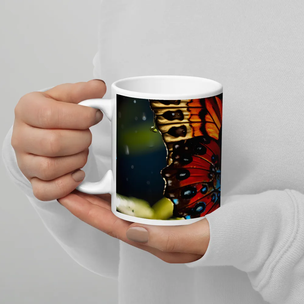 Dance of Colors: The Butterfly's Elegance | Mug with White inside | 11 oz