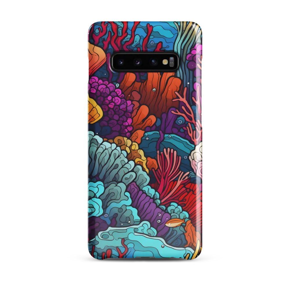 Vibrant Underwater Symphony | Phone Case |  S10 Plus | Snap Case | Glossy