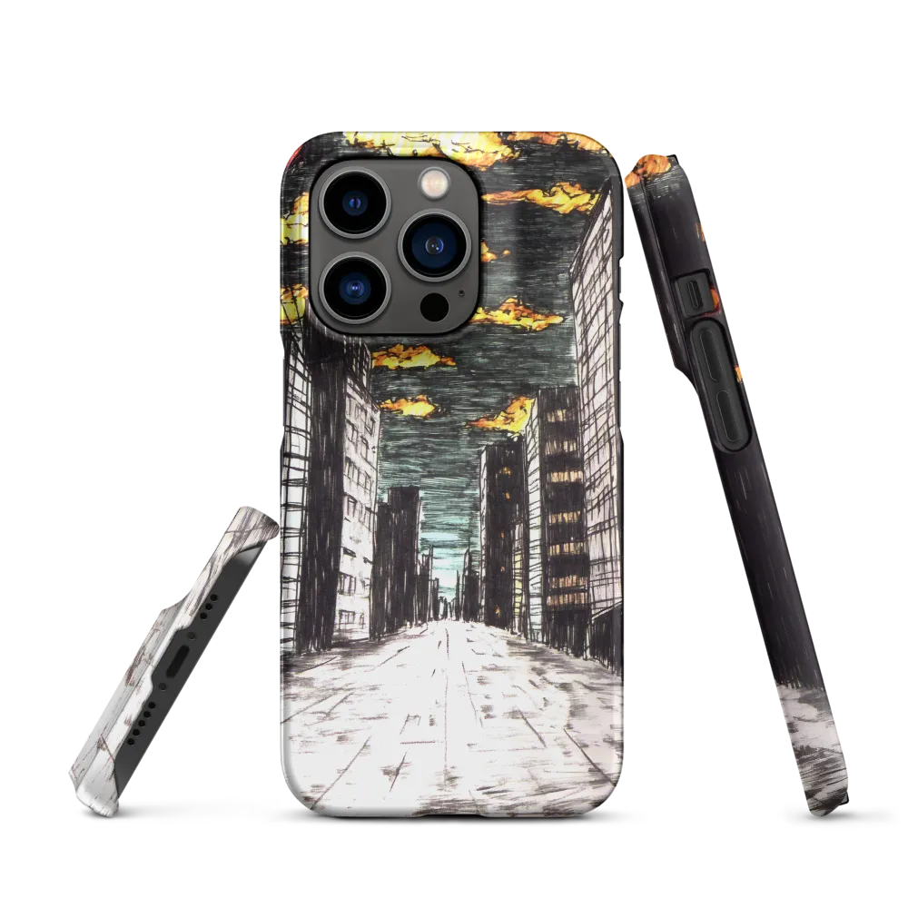 Eclipsed Cityscape | Phone Case |  14 Pro | Snap Case | Matte