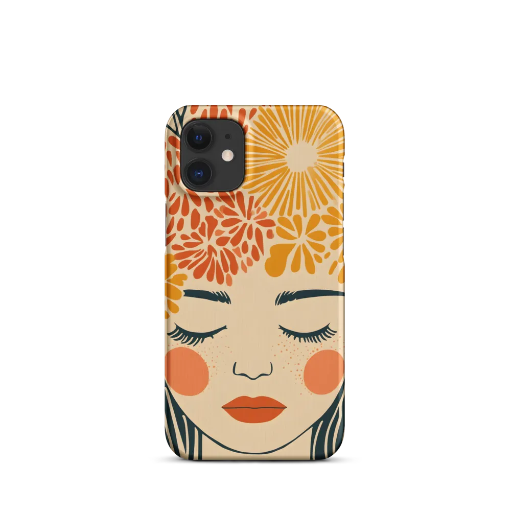 Serenity in Bloom | Phone Case |  12 Mini | Snap Case | Matte
