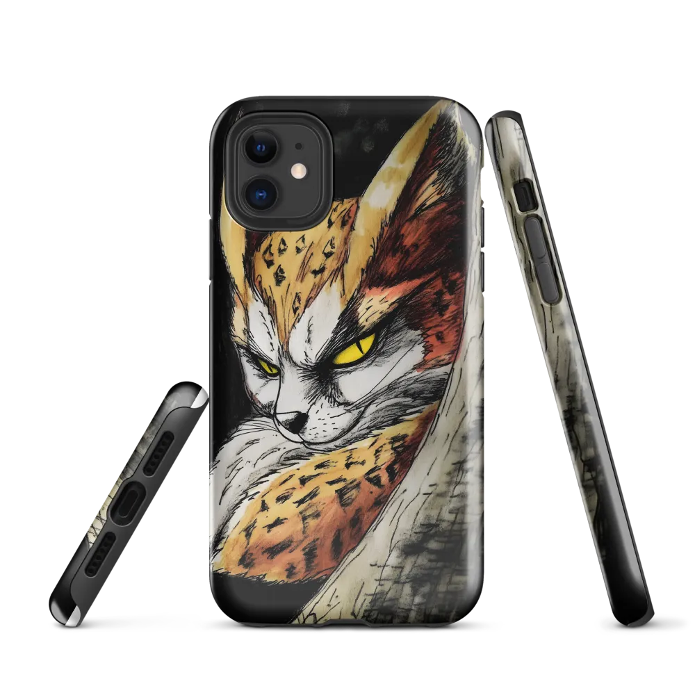 Fierce Gaze of the Wild Cat