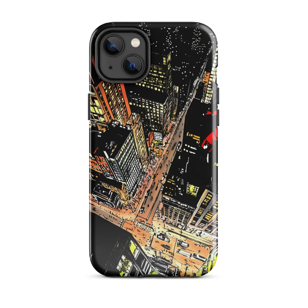 Urban Nightscape: A Bird's-eye View