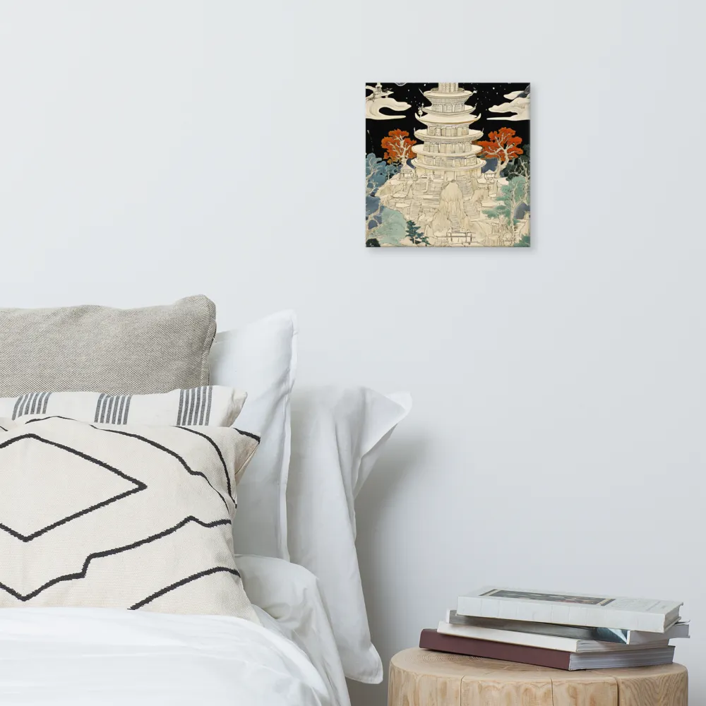 Whispers of the Pagoda | Canvas | 12″×12″