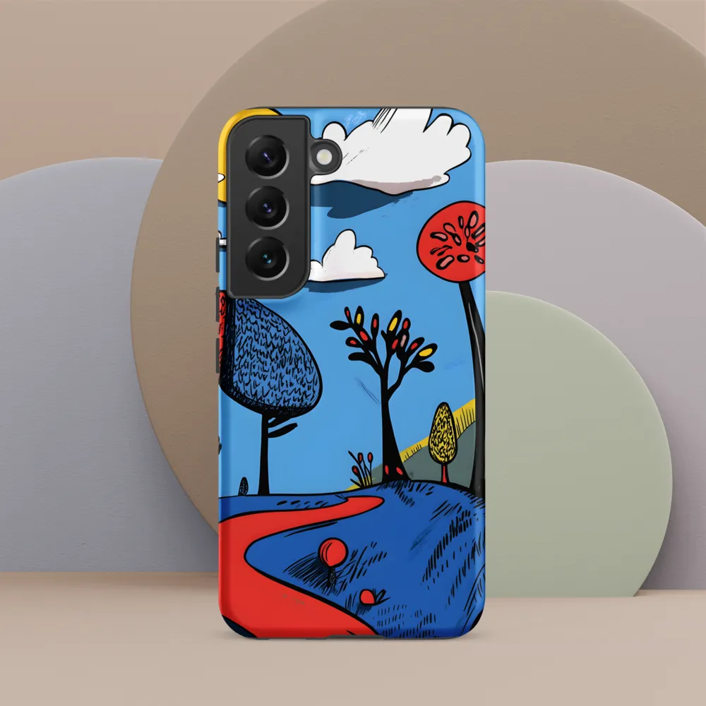 Whimsical Pathways Through a Colorful Landscape