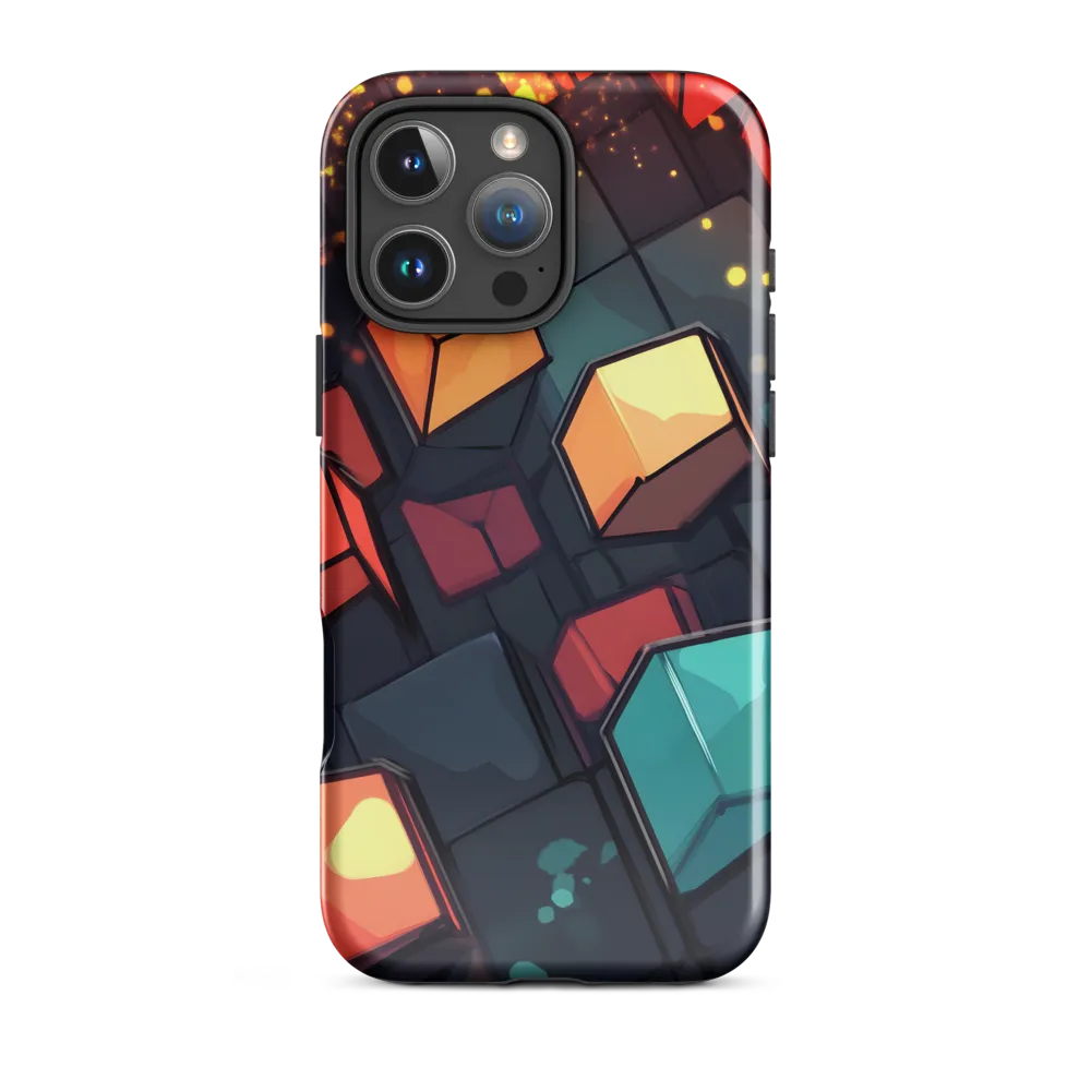 Illuminated Geometry | Phone Case |  16 Pro Max | Tough Case | Glossy