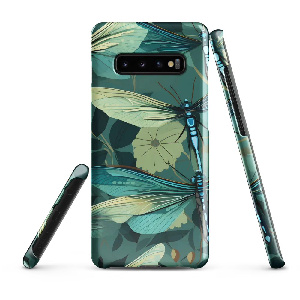 Whispers of Nature: Dragonflies in Harmony | Phone Case |  S10 Plus | Snap Case | Glossy