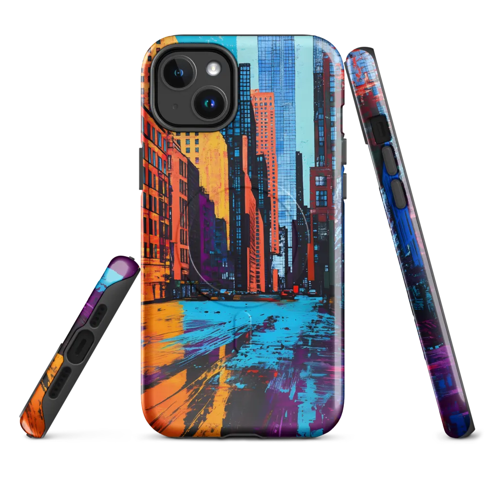 Vibrant Urban Horizons | Phone Case |  14 Plus | MagSafe® Tough Case | Glossy