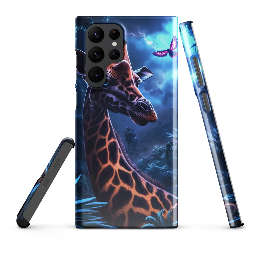 Mystical Giraffe in Twilight Jungle