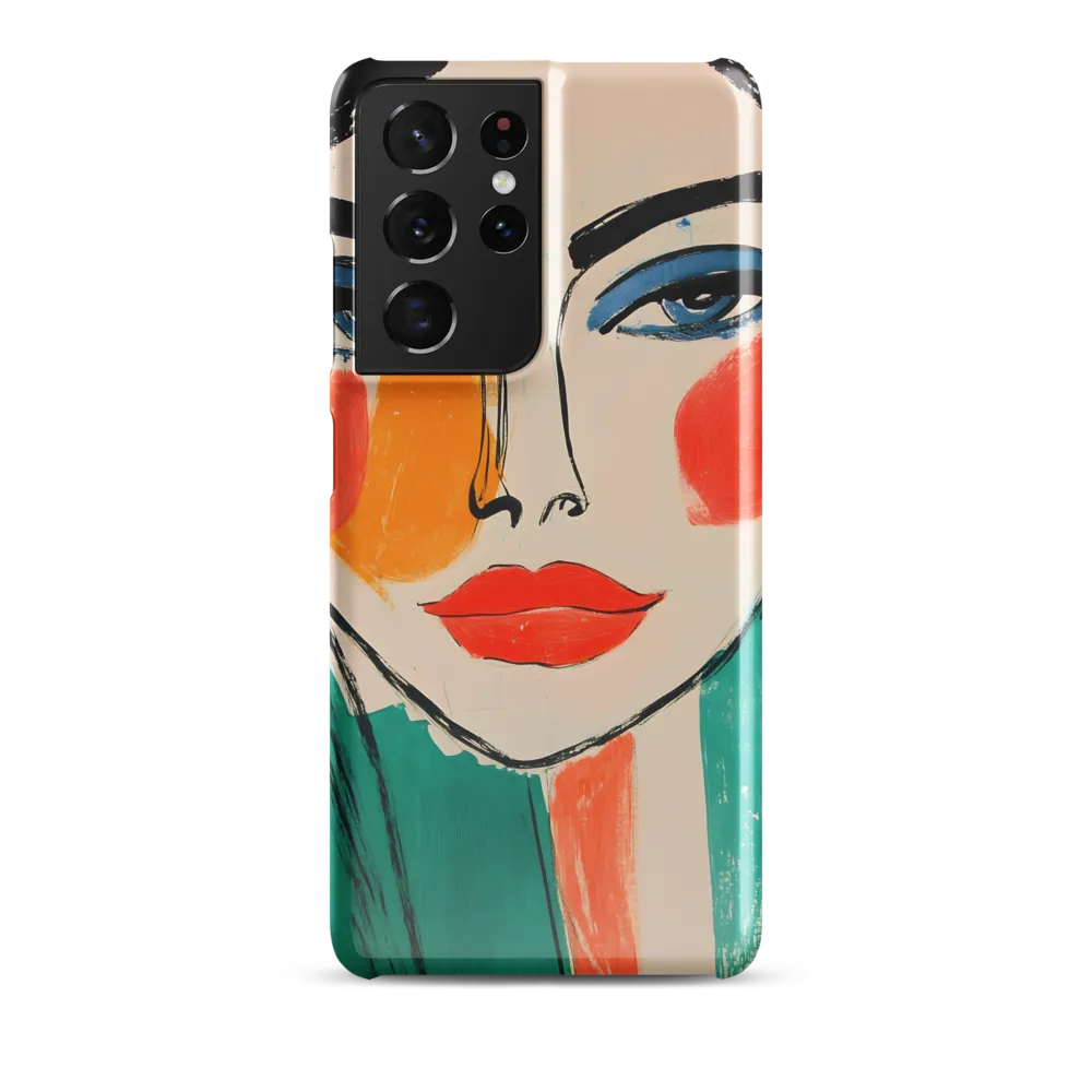 Vivid Portrait of a Modern Muse | Phone Case |  S21 Ultra | Snap Case | Glossy