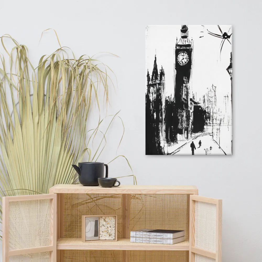 Clock Tower in Motion | Canvas | 24″×36″