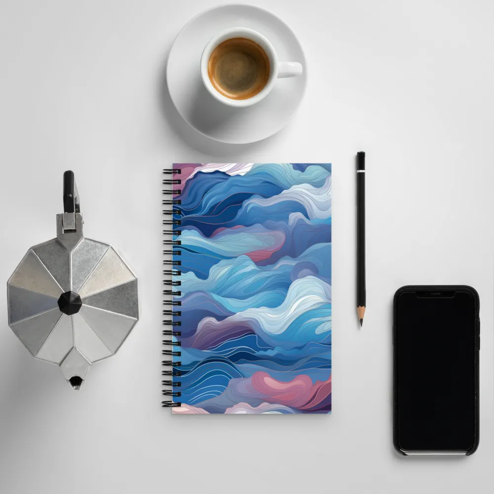 Harmonious Waves | Spiral Notebook