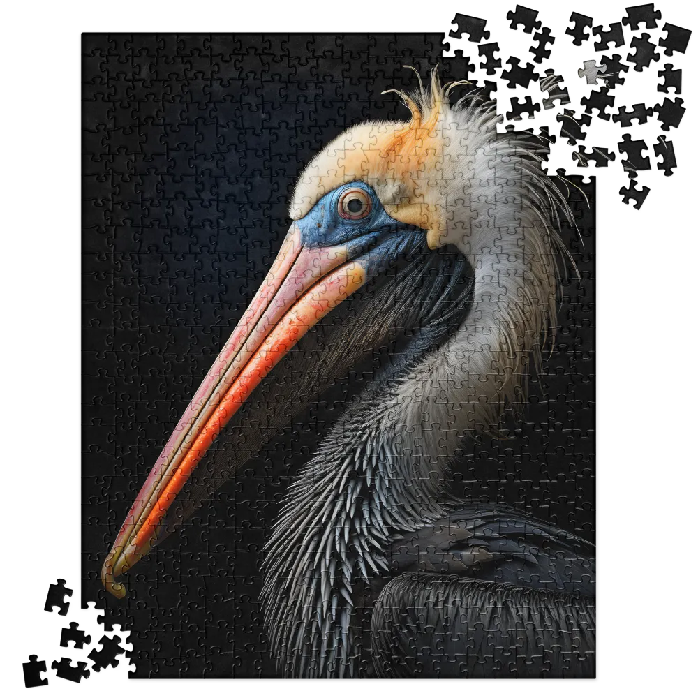 Majestic Portrait of a Pelican | Jigsaw Puzzle | 520 pieces