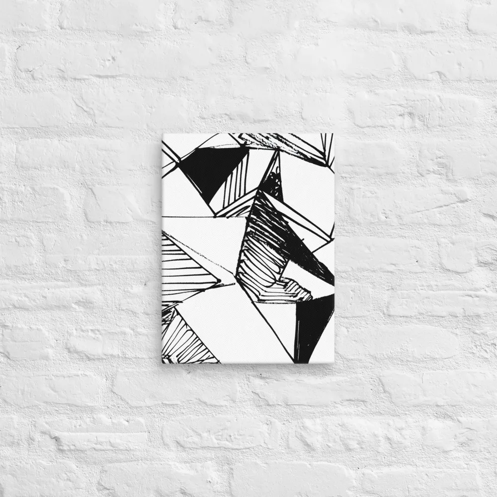 Dynamic Geometry in Ink | Canvas | 12″×16″