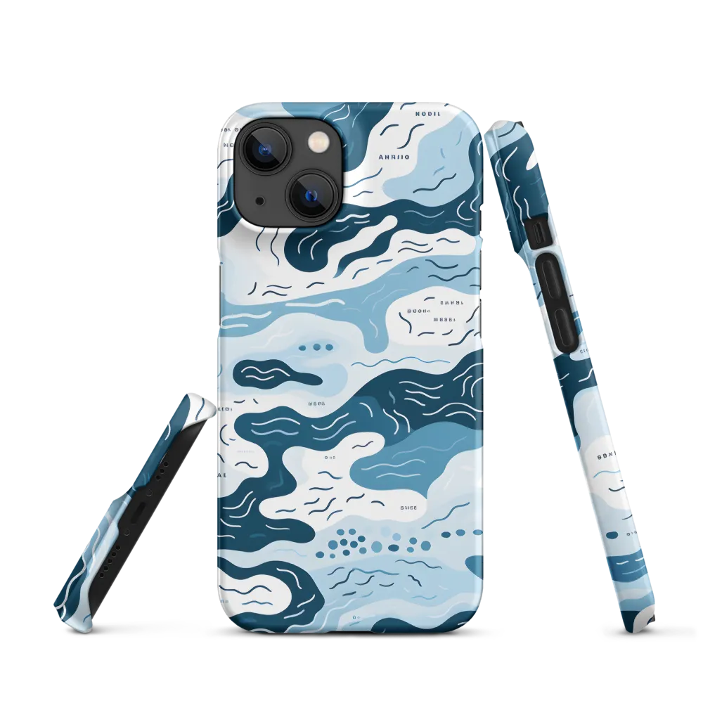 Flowing Waters: An Abstract Journey | Phone Case |  14 | Snap Case | Matte