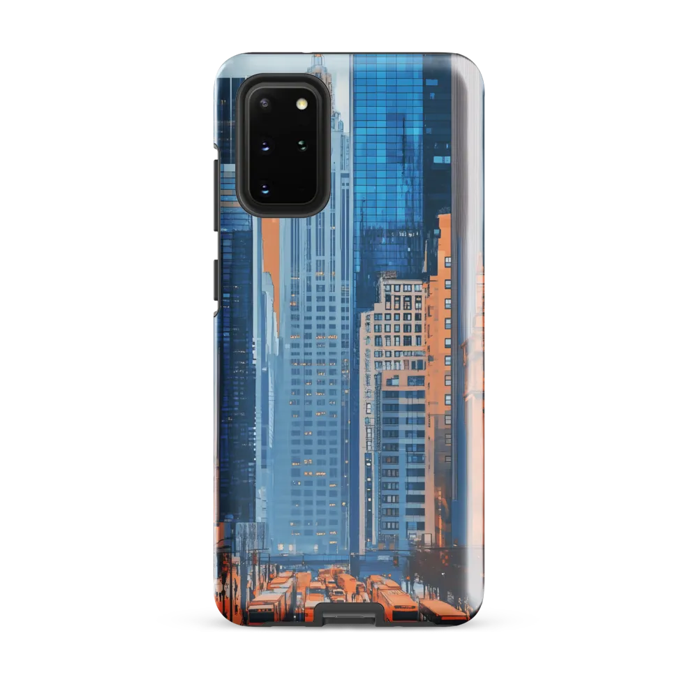 Urban Symphony in Blue and Orange