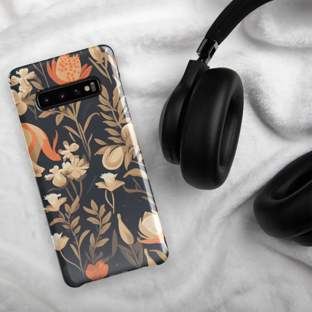 Floral Harmony: A Dance in the Dark | Phone Case |  S10 Plus | Snap Case | Glossy