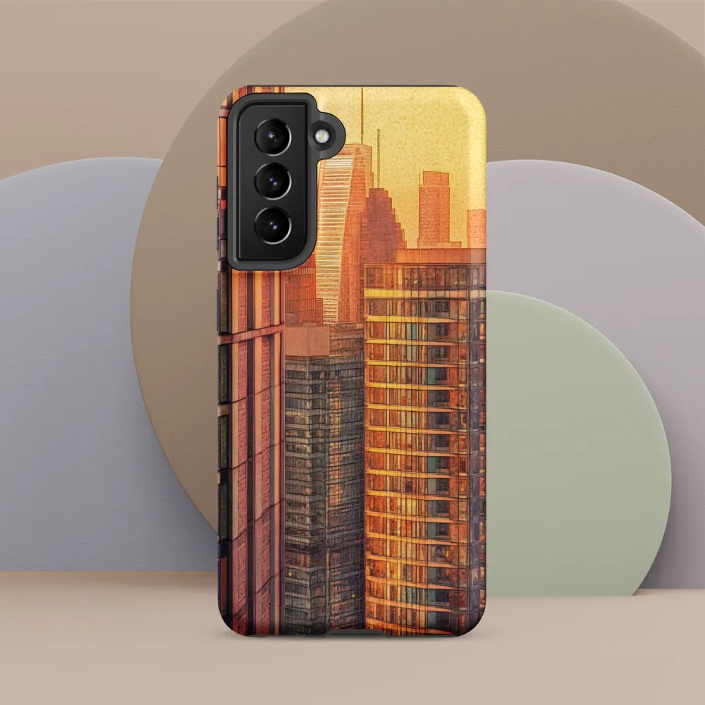 Urban Serenity at Sunset