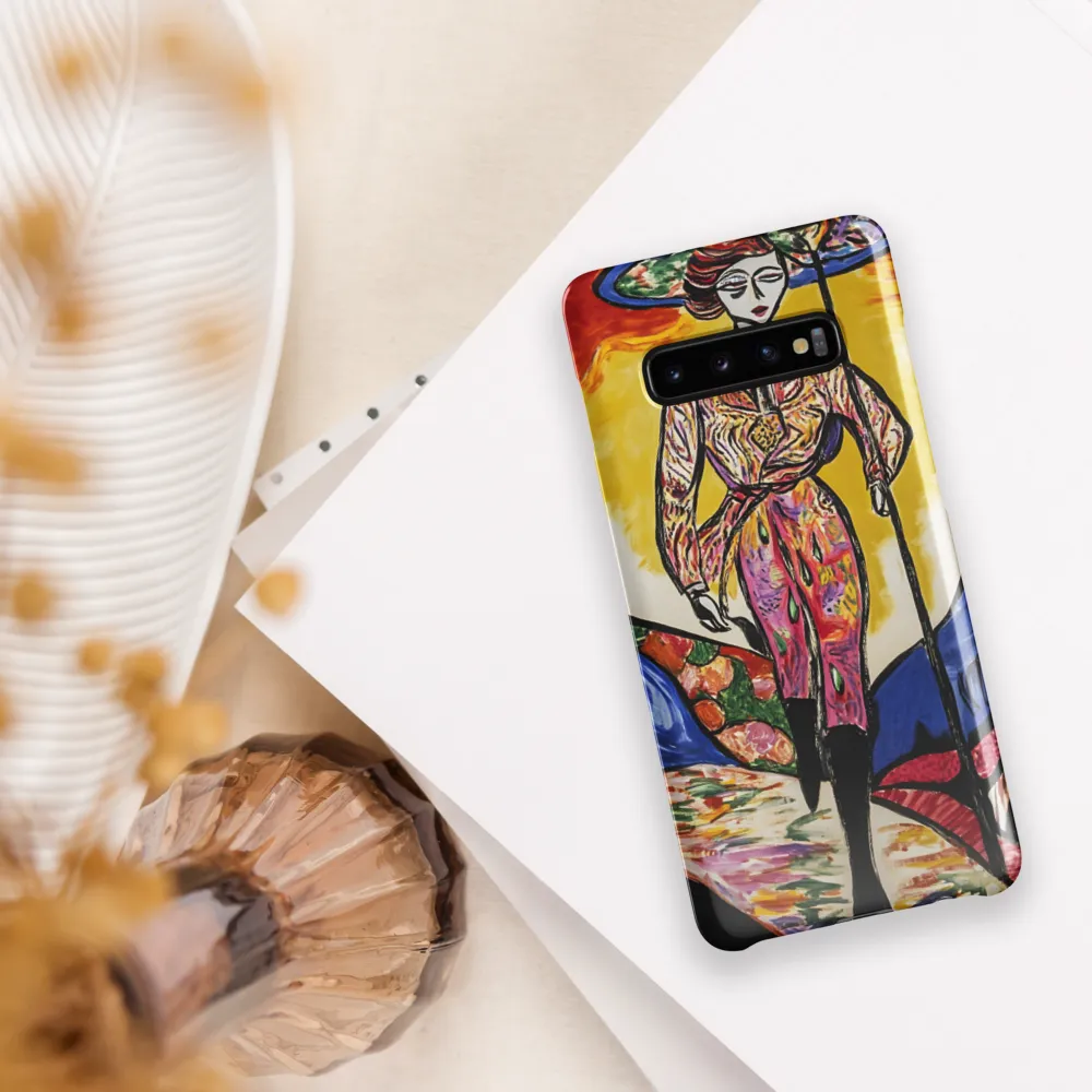 Walking Through Vibrant Landscapes | Phone Case |  S10 Plus | Snap Case | Glossy