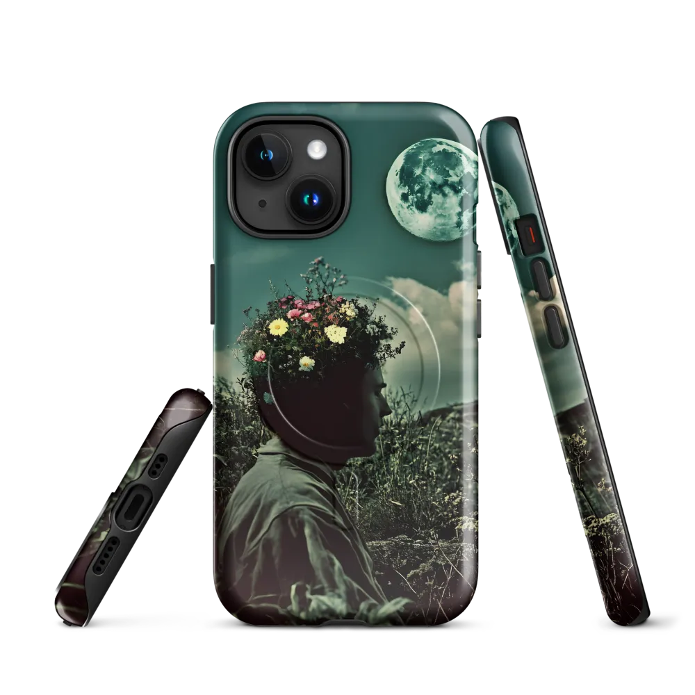 Moonlit Blossom | Phone Case |  15 | MagSafe® Tough Case | Glossy