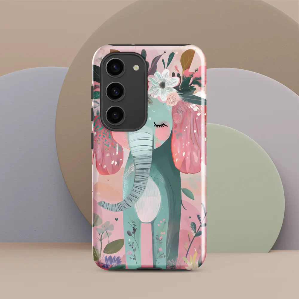 Whimsical Elephant in Bloom