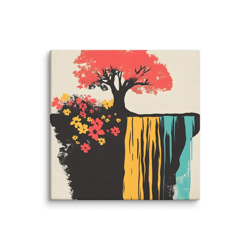 Serene Cascade of Colors | Canvas | 37″×37″