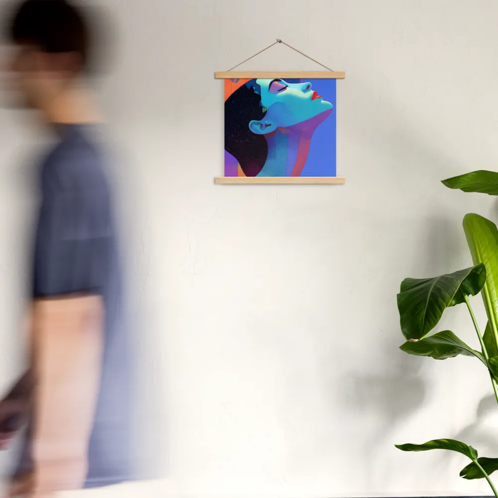 Ethereal Reverie | Poster With Oak Wood Hanger | 14″×14″