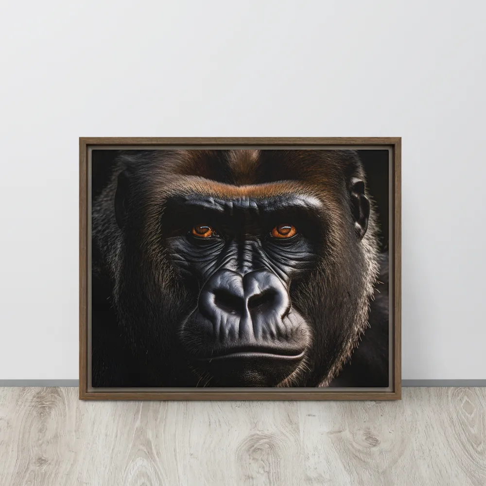 Majestic Gaze | Canvas with Brown Frame | 16″×20″