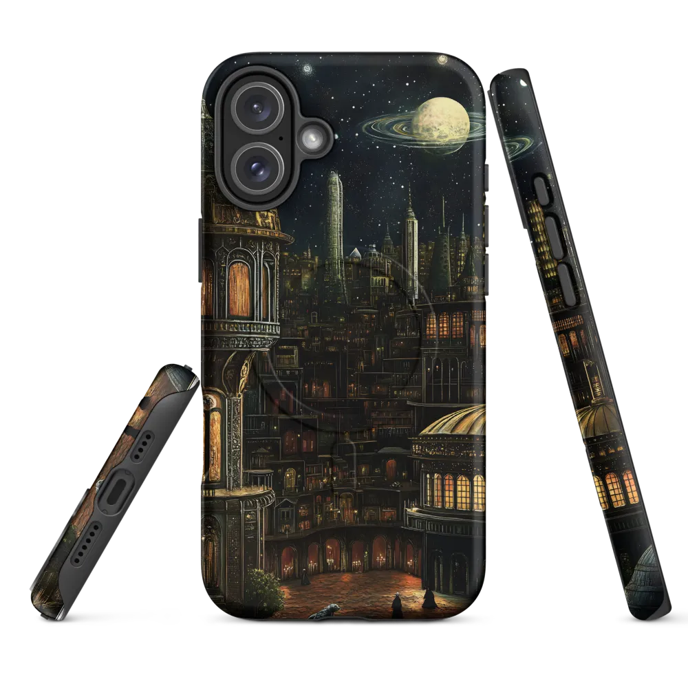 Celestial Enigma: A Surreal Cityscape