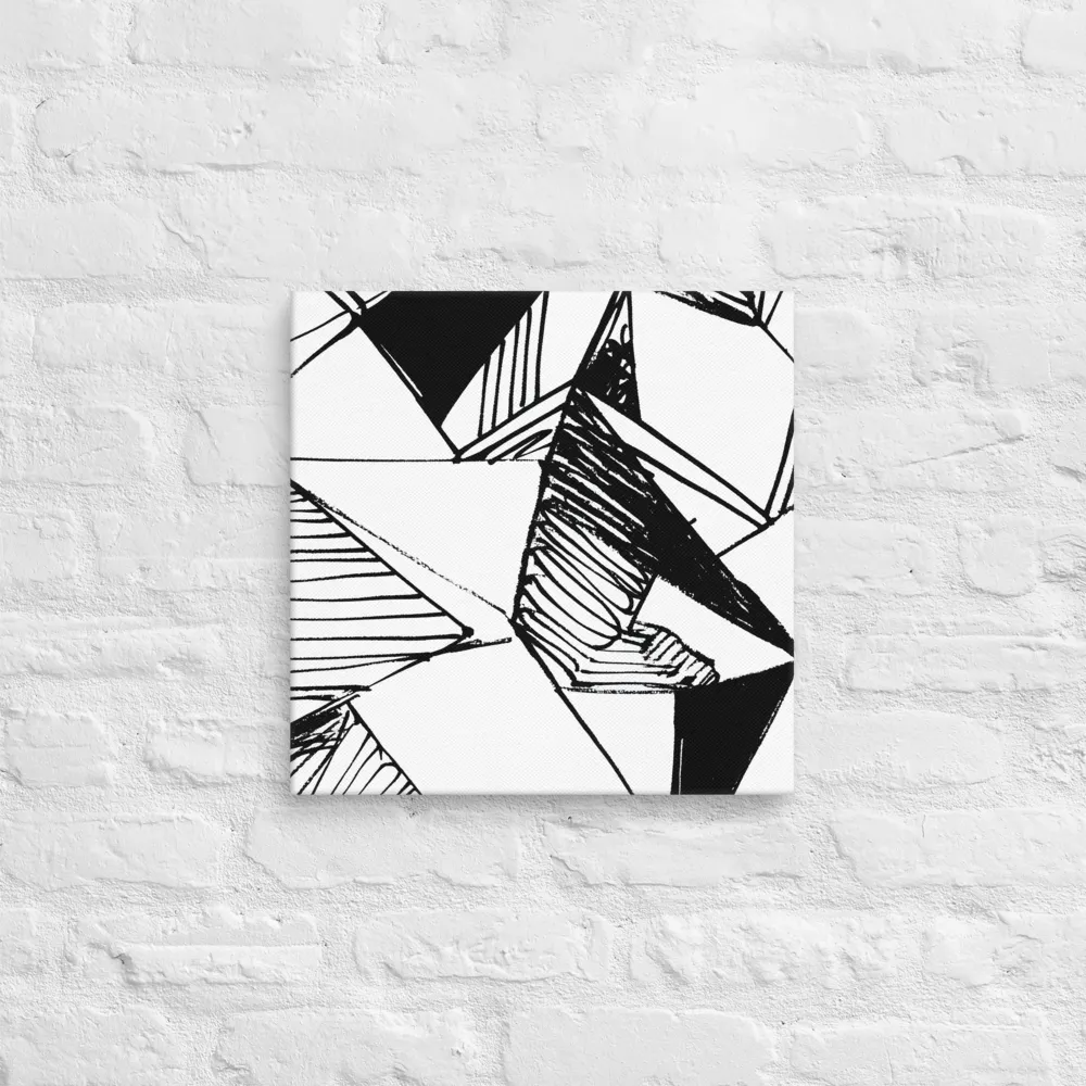 Dynamic Geometry in Ink | Canvas | 16″×16″