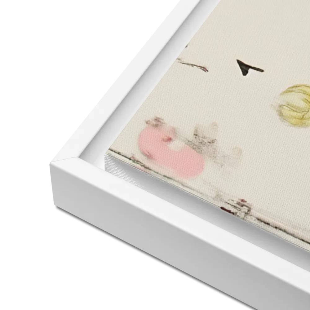 Whimsical Garden Reverie | Canvas with White Frame | 24″×36″