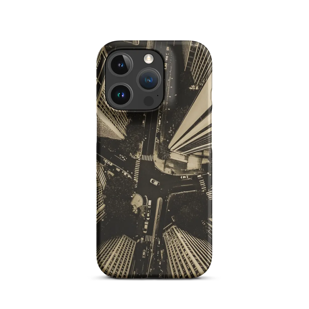 Urban Symphony: Aerial Perspective of City Life | Phone Case |  16 Pro | Snap Case | Matte